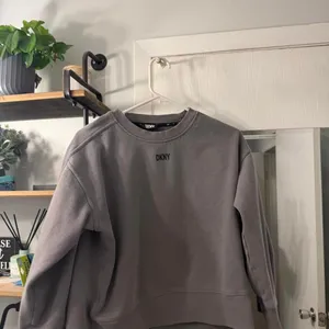 Dkny Women's Grey and Purple Sweatshirt thumbnail 3
