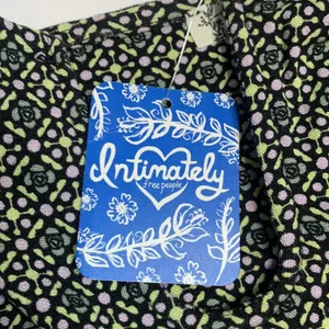Free People Intimately Lucky Now Brami Crop Top Black Boho New w tag W-553 Sz S thumbnail 6