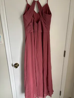 Azazie Bridesmaid Dress Dessert Rose Haleigh thumbnail 3