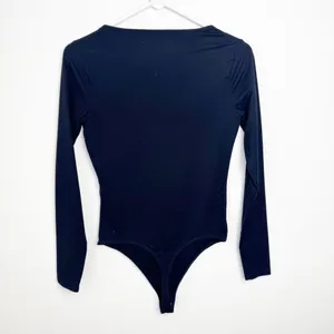 Abercrombie & Fitch Soft AF Black Long Sleeve Bodysuit Size Small thumbnail 3