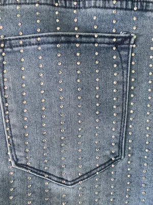 Vigoss Rhinestone Jeans High-Rise Straight Leg Size 9/29 NWT thumbnail 3