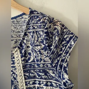 Anthropologie Meadow Rue Crochet‎ Top Stunning Boho Vintage Floral Romantic thumbnail 4
