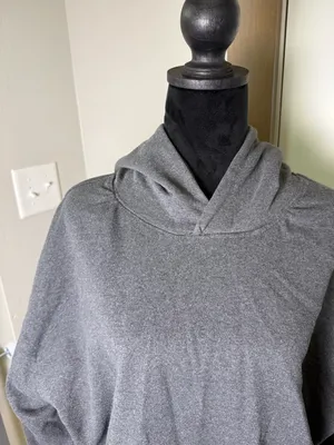 Brooklyn Cloth Boxy Originals Heavyweight Reverse Seam Hoodie Sweatshirt Grey XL thumbnail 2