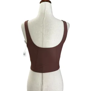 Old Navy Brown Padded Powersoft Light Support Sports Bra Women Small NWT | 54-24 thumbnail 3