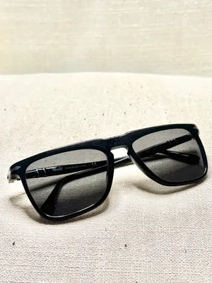 Persol PO3225S 95/31 Black Rectangle Sunglasses Handmade in Italy thumbnail 16