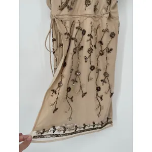 Altar'd State‎ L Analia Beaded Babydoll Mini Dress Size XS Y2K Forest Fairy thumbnail 7