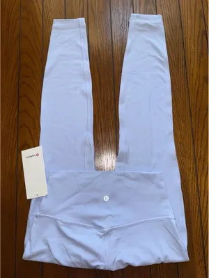 Lululemon Align High Rise 28” Pastel Blue Double Lined Size 8 NWT thumbnail 1