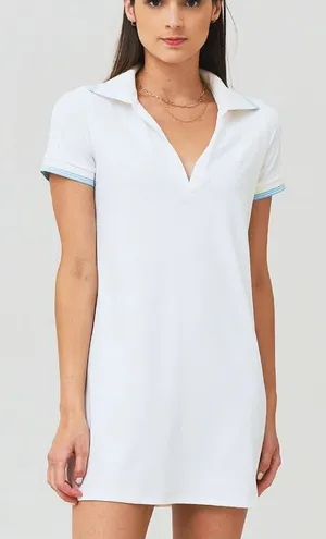 Addison Bay Easy Polo Dress in White Sz. S thumbnail 1