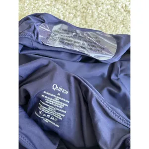 NWOT Quince Deep Navy Blue Italian Cut Out One-Piece Swimsuit Size XS thumbnail 5