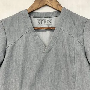 FIGS Technical Collection‎ Cayo Scrub Top Women XXS Grey Stretch Minimal Health thumbnail 3
