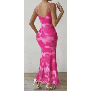LIGHT DOT Summer Printed Maxi Dress Fuchsia PinkWomen’s M thumbnail 3