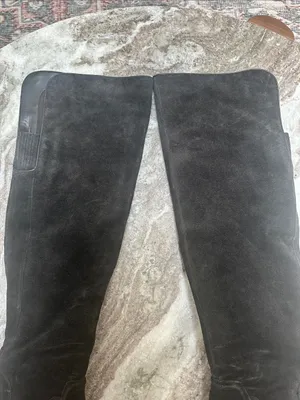 Vince Camuto Melaya Over the Knee Suede Gray Boots Sz 8.5 thumbnail 3