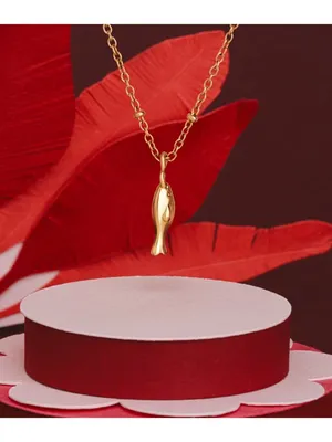HEY HARPER Sardine Water Resistant Gold Necklace NEW NWT thumbnail 3