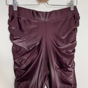 Alo yoga High-Waist Cinched Legging Oxblood Shine Purple Womens Large thumbnail 8