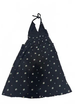 Urban Outfitters Floral Embroidered Halter Midi Dress Small thumbnail 4