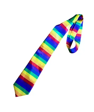 Pride Halloween Rainbow Tie One Size Costume Cosplay thumbnail 1