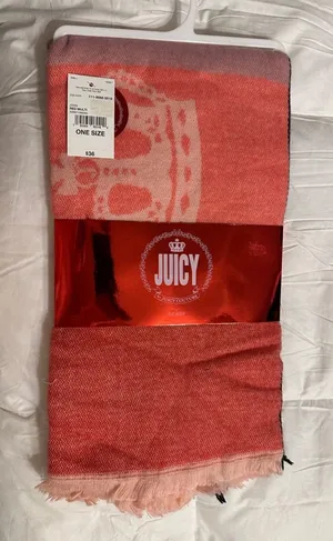 Juicy Couture Scarf - NWT - Red Multi Color thumbnail 1