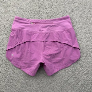 Lululemon Speed Up Shorts Mid Rise 4" Magenta Glow Purple Athletic Women's 4 thumbnail 3
