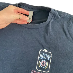 Miller High Life Beer Neon Light Design Graphic T Shirt 🔥 thumbnail 2
