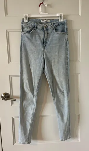 Denim Jeans Light Wash High Rise thumbnail 1