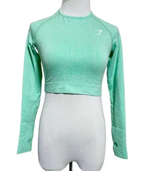 Gymshark Medium Cropped Long Sleeve Shirt Athletic thumbnail 1