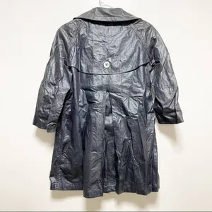 Michael Kors Steel Blue Raincoat thumbnail 5