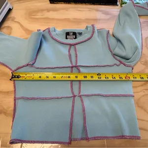Y2K‎ The Ragged Priest Urban Outfitters Women's Blue Y2K Cutout Ribbed Top Sz 14 thumbnail 12