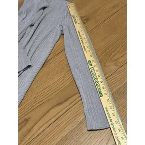 UMGEE Sweater Duster Side Slits Gray Color‎ Ribbed Cardigan Boho Hippie Medium thumbnail 11