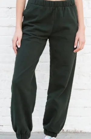 Brandy Melville Rosa Sweatpants Forest Green thumbnail 1
