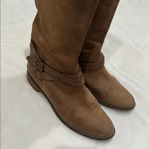 1937 Footwear Brown Over the Knee Suede Boots with Timeless Style thumbnail 4