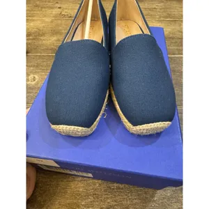 Stuart Weitzman womens Dree Slide Espadrille Blue Canvas Size 5 Slip On Loafer thumbnail 5