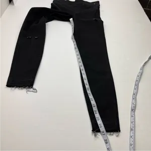 Spanx Distressed Jegging‎ Womens Size XS Black Pull On Raw Hem Slimming Skinny thumbnail 7