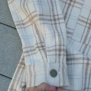 Plaid Flannel Shacket | Plaid Flannel Shirt Jacket Size L thumbnail 11