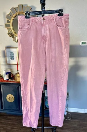 Zara Trafaluc Denimwear Size 10 Women’s Jeans - Pink Color thumbnail 1