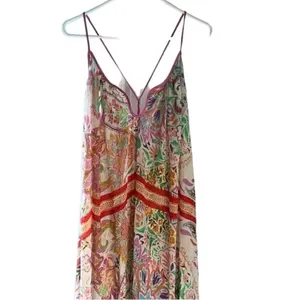 Zara Floral Print Maxi Lightweight Sheer Oversized Dress(Size XS) thumbnail 4