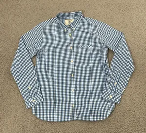 Aigle Depuis 1853 Shirt Women S Blue Gingham Plaid‎ Long Sleeve Button Down thumbnail 1