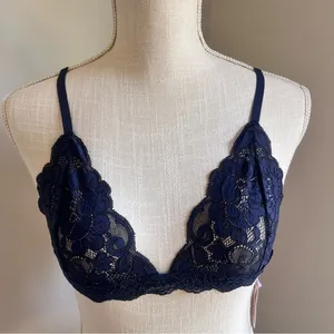 HAH Chi Navy Bralette Size Medium SKU#S2480 Blue thumbnail 1