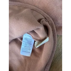 Madewell Dusty Rose Pink Ribbed Square Neck Puff Sleeve Pullover Top Womens M thumbnail 4