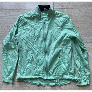 Nike women Lightweight Windbreaker Running Green ‎ Jacket Athletic Zip-Up M thumbnail 1