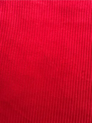 Reformation Carla red ribbed Sleeveless Square-Neck Tank Top, size S Made in USA thumbnail 11
