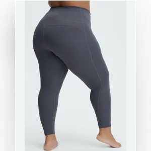 Fabletics Ultra High Waisted PureLuxe 7/8 Legging Pewter Tights Leggings Size XL thumbnail 2