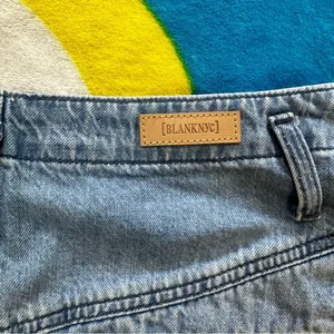 Blank NYC Flared Denim Button Fly Shorts Size 28 thumbnail 8