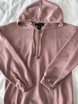 Rachel Zoe Dusty Rose Quarter Zip Hoodie thumbnail 2