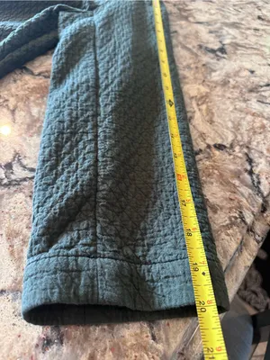 Madewell Diamond Jacquard Shaw Blazer Dark Forest Green Size Medium 100% cotton thumbnail 8