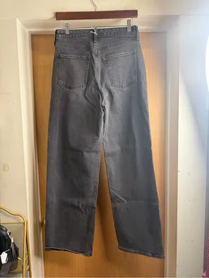 Old Navy Extra High Rise Curvy Wide Leg Cotton Blend Jeans Size 2 thumbnail 5