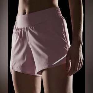 Lululemon NWT Hotty Hot High Rise Lined 4”Shorts Pink Haze Size 12 thumbnail 4