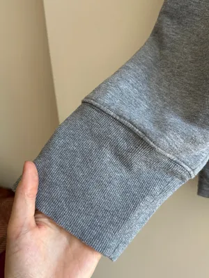 Free Assembly Quarter Zip Grey Sweatshirt, Athleisure, Size XXXL thumbnail 4