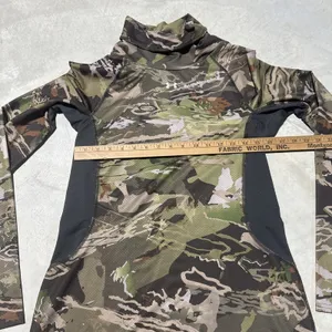 Under Armour Coldgear Ridge Reaper Camo Pullover Mock Neck Fitted Women's LARGE thumbnail 6