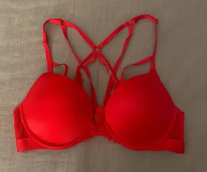 Victoria's Secret Red Push Up Bra thumbnail 1