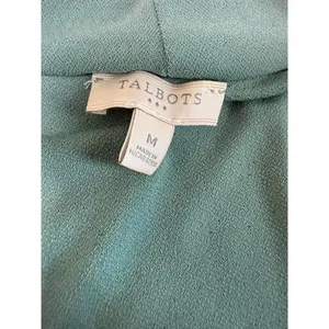 Talbots Sleeveless Knot Front Blouse in Sage Green, Size M thumbnail 3